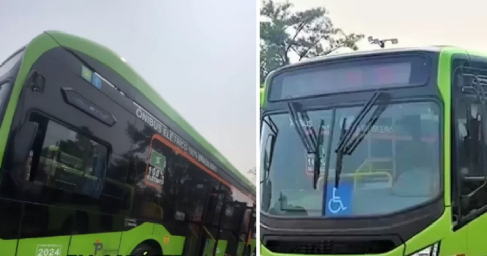 Dois ônibus elétricos passam a circular em modo experimental em Osasco.