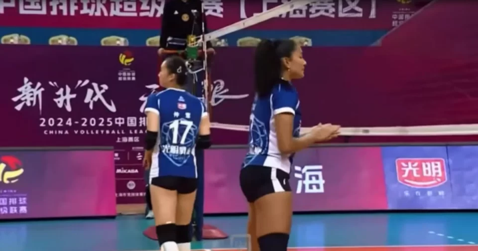 Oposto Tai de Jandira na 8ª rodada da Liga Chinesa.