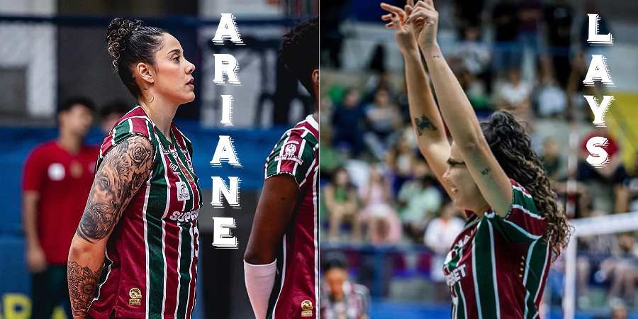 Atacantes Ariane e Lays são do Fluminense e destaques da Superliga.