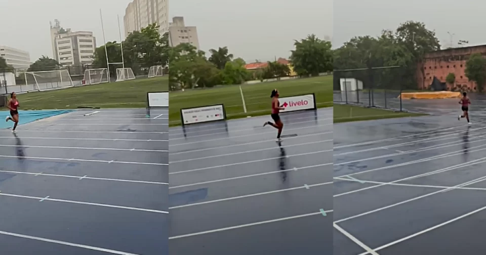 Jenifer de Osasco, retornando na cautela às corridas após período de lesões.