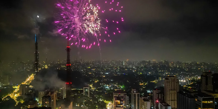 Réveillon na Avenida Paulista em 2024.