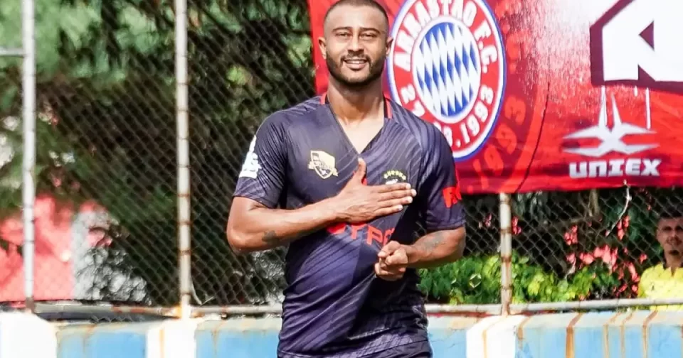 Centroavante Bruno Guimarães anunciado no Oeste Barueri para a Copa Paulista.