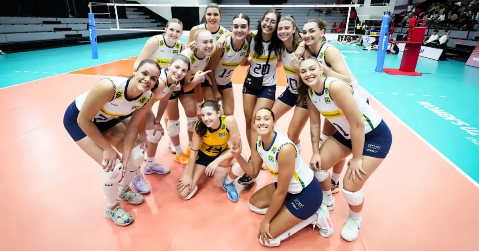 Brasil classificado às quartas de final do Mundial de Vôlei Feminino Sub 21 na Indonésia.