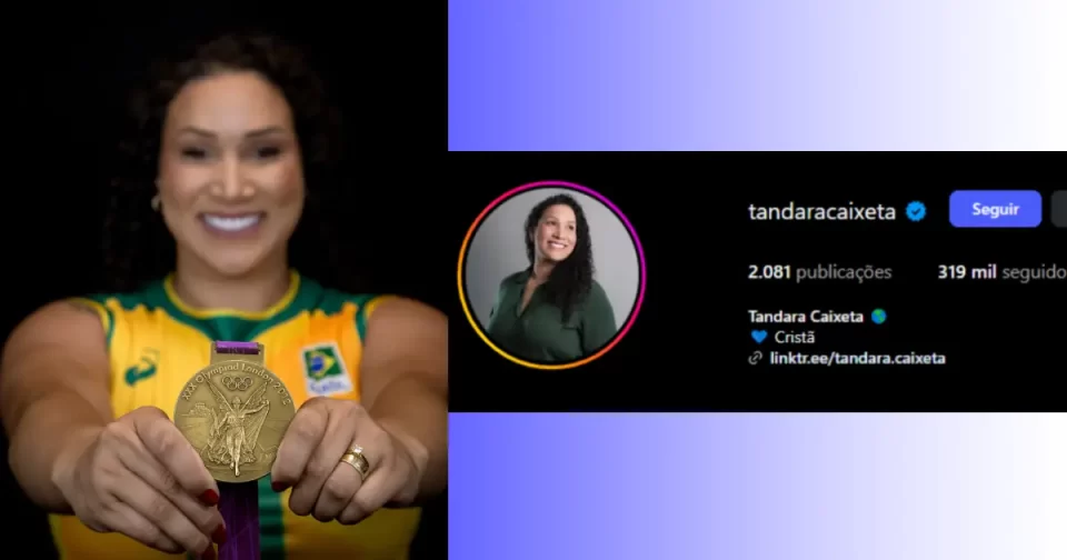 Tandara limpa referências ao vôlei em perfil social.