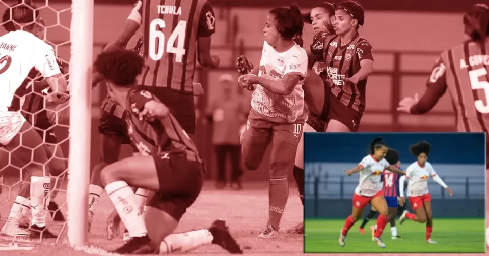 Bragantino arranca empate (1a1) nos acréscimos finais mas Bahia se classifica nas penalidades - quartas de final da Copa do Brasil Feminina.