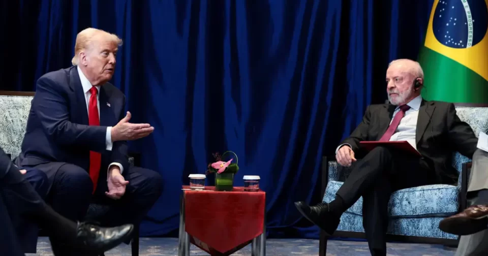 Presidente Lula após encontro com Trump: ele tem meu telefone e eu tenho o dele.