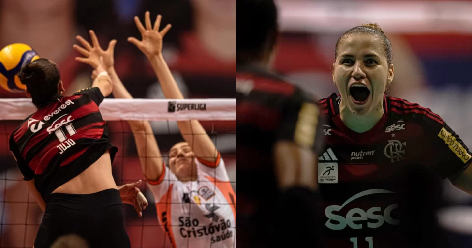 Flamengo amassa Dogão Osasco pela Superliga.