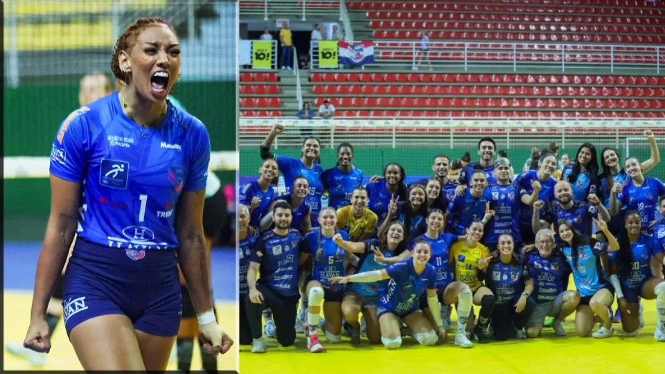 Giulia Dias é nativa de Osasco e central do Brusque - está na semifinal da Superliga B,