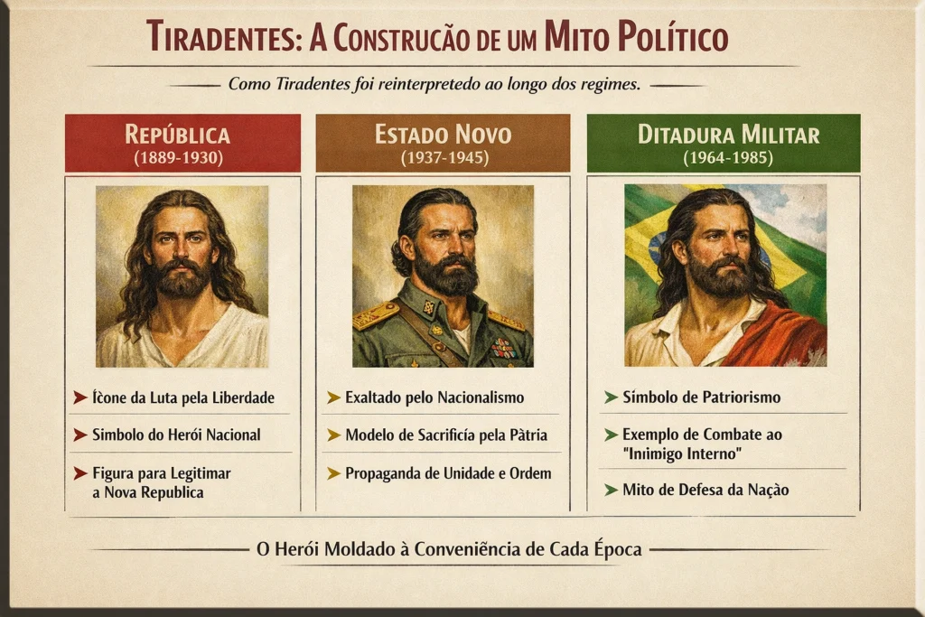 A história paralela que descontrói o mito Tiradentes cresce a cada ano.