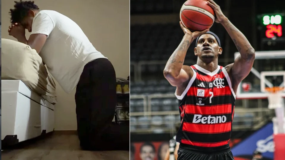 Jhonatan de Osasco, maior campeão do NBB, eliminado com o Flamengo nas quartas de final.