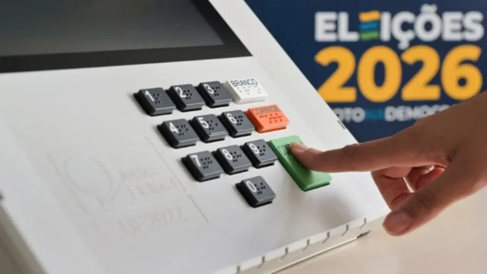 Urna eletrônica com novidade nas Eleições 2026